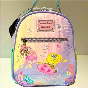 Loungefly Spongebob Pastel Jellyfishing Mini Backpack